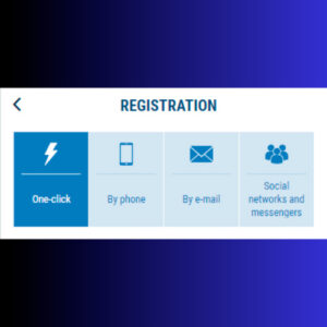 Select the desired registration method